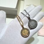 قلادة مطلي بالذهب والفضة