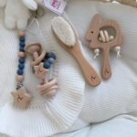 طقم العنايه الخشبيه ٤ قطع