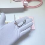 بروش فضه خالصه مرصع زركون